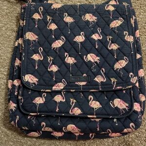 Vera Bradley Navy Flamingo Crossbody Bag